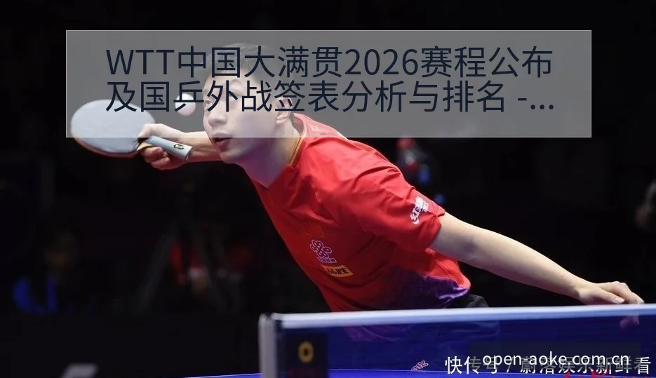 WTT中国大满贯2026赛程公布及国乒外战签表分析与排名 - 澳客